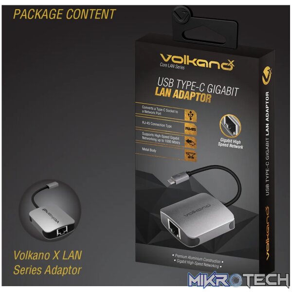 VolkanoX Core LAN series USB Type C to Gigabit LAN adaptor - Image 11