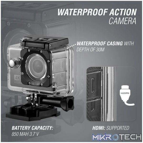 VolkanoX Vision 2.0 UHD Full 4K Action Camera - Image 9