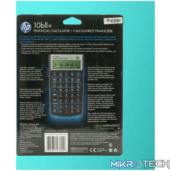 HP 10Bii+ - Business Calculator (Algebraic) - non - Image 11