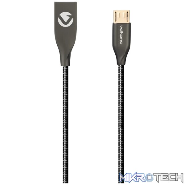 Volkano Iron Series Micro USB Cable - Black - Image 2