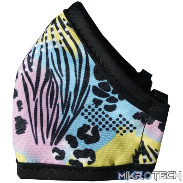 Anti-Microbial Printed Mask Girls Wild Print - Multi - Image 3