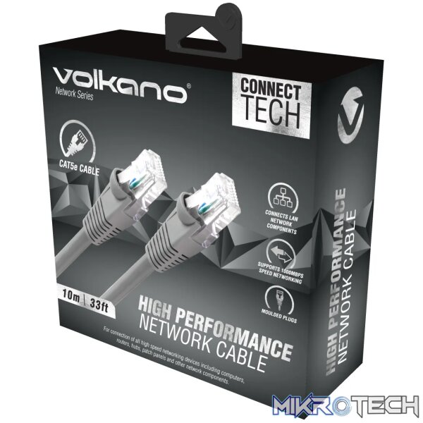 Volkano Network series RJ-45 network cable, CAT5, 10 meter - Image 2
