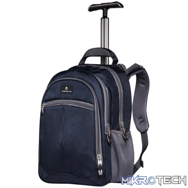 Volkano Orthopaedic Trolley Backpack 35L - Navy/ Grey - Image 2
