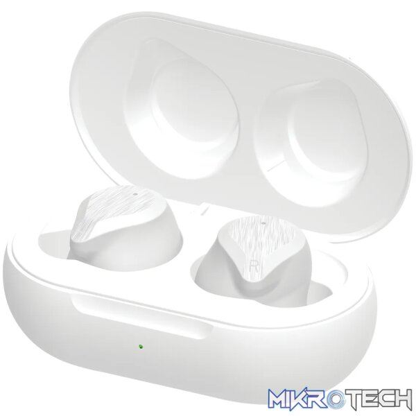Volkano Scorpio Series True Wireless Earphones - White - Image 2