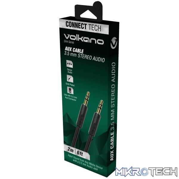 Volkano Slim series 3.5mm Aux Cable - Image 2