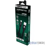 Volkano Slim Series Lightning Cable- Black - Image 2