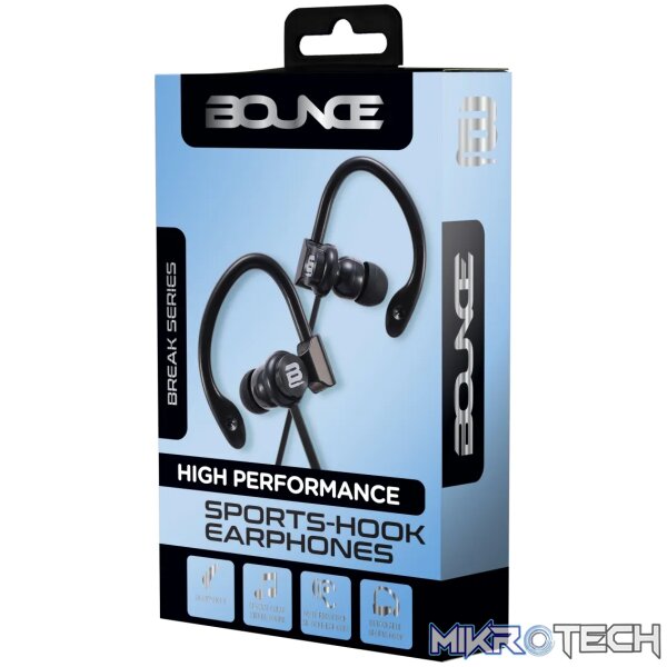 Bounce Break series earphones Black - Image 4