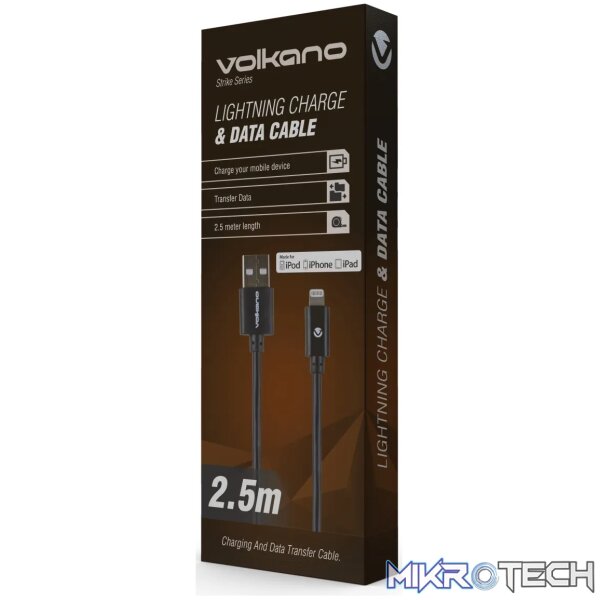 Volkano Strike series MFI USB to Lightning cable - Image 2
