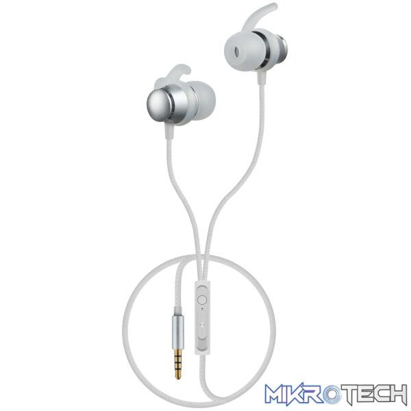 2 Volkano Titanium Series AUX Earphone - Silver - Image 1