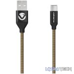 Volkano Weave Series Micro USB Cable - Army Green - Image 2