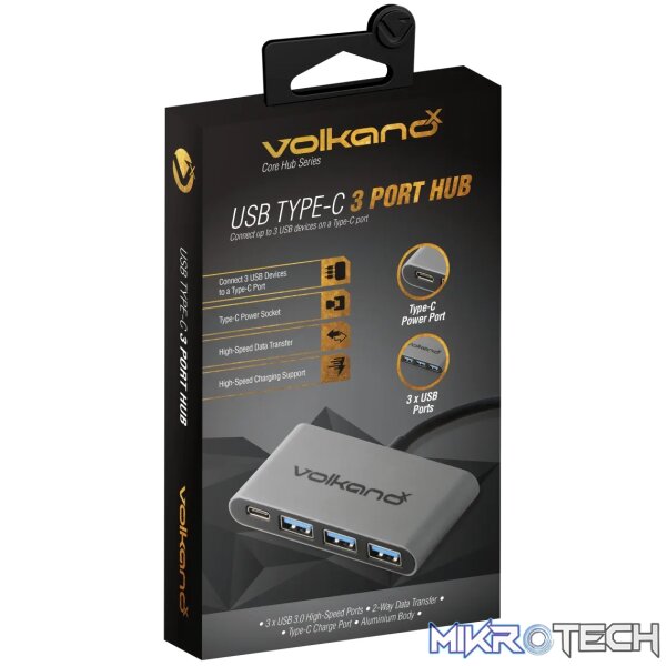 VolkanoX Core Hub series Type C to USB 3.0 Hub - Image 2