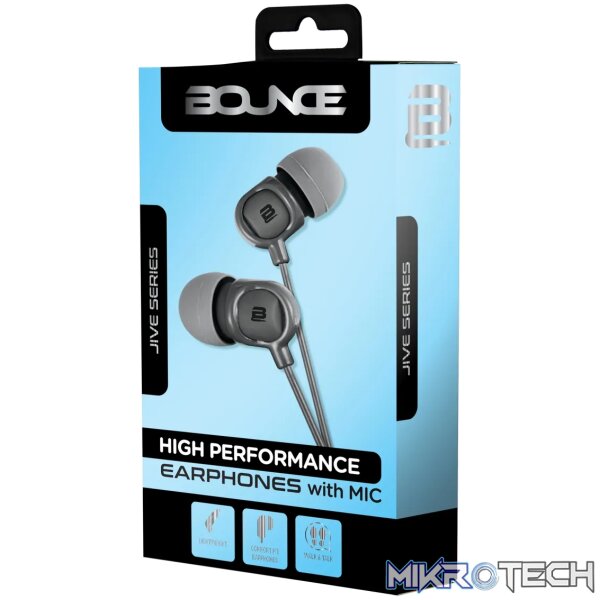Bounce Jive Series Earphones - Black - Image 2
