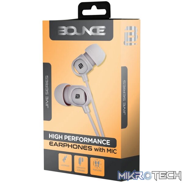 Bounce Jive Series Earphones - Grey - Image 2
