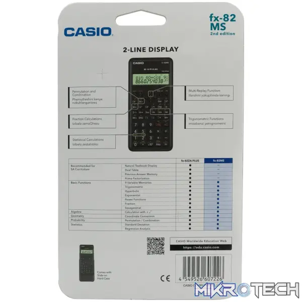 Casio FX-82 MS - Scientific Calculator - Image 2
