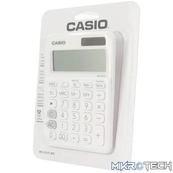 Casio MS-20UC - Desktop calculator 12 Digit - White - Image 2
