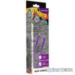 Chain series 1.2m Aux Cable- Purple - Image 2