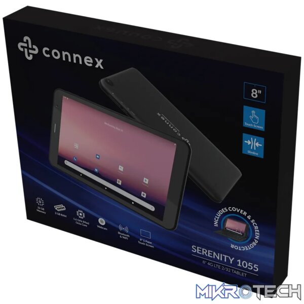 Connex 8 inch 2/32 4G/Lte + Cover & screen protector - Image 2