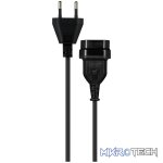 Easy Cable Extender 2Pin Euro to 2Pin Euro Socket 2M - Black - Image 2