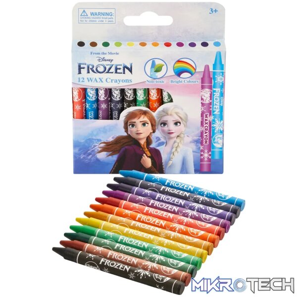 Frozen 12 Wax Crayons Multi - Image 2