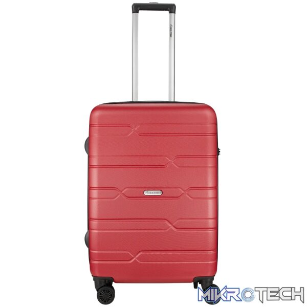 Highlander Bondi ABS 4-Wheel Spinner 55cm Luggage Red - Image 3