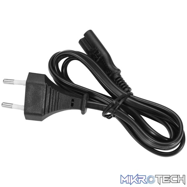 Power Cable 2 pin Figure 8  to 2 Pin 1.2m 5A - black - Image 2