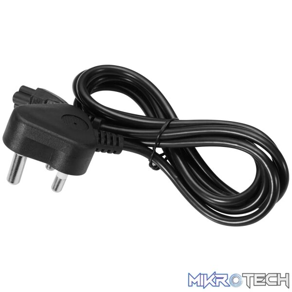 Power Cable 3 pin Clover  to Type-M 1.8m 2.5A - black - Image 2