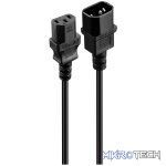Power Cable 3 pin IEC extension 1.8m, 10A - black - Image 2