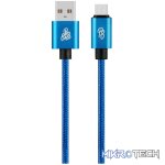 Pro Bass Braided series Micro USB cable blue 1.5m - Image 2