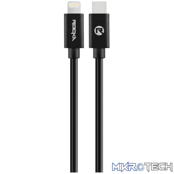 Rocka Sprite seriesType-C to MFI cable 1.2m black - Image 2
