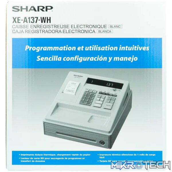 Sharp XE-A137-WH Cash register - Image 3