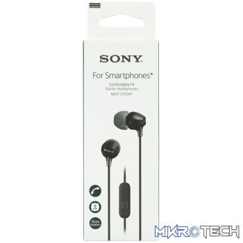 Sony MDR-EX15AP (Black) InEar Earphone with Mic for iPhone