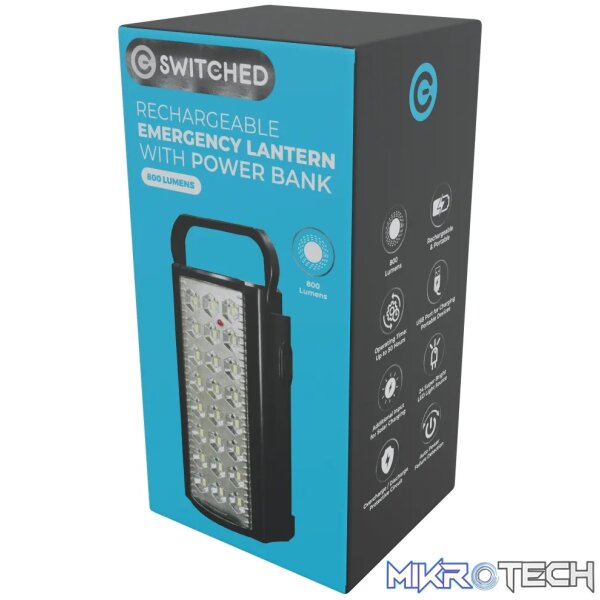 SWITCHED Rechargeable Emergency Lantern with Power Bank - Image 2
