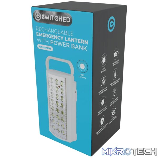 SWITCHED Rechargeable Emergency Lantern with Power Bank - Image 2