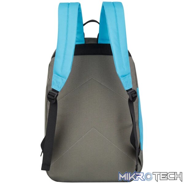 Volkano Bandwidth 15.6" Laptop Backpack Grey/Aqua - Image 2