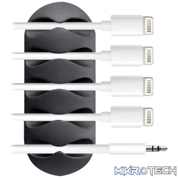 Volkano Bind Series Adhesive Clip-on Cable Organiser Kit - Image 2