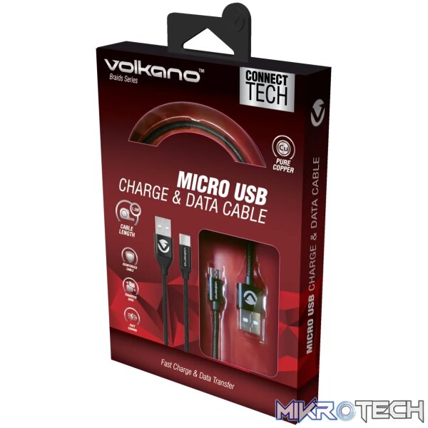 Volkano Braids Series Micro USB Cable - Image 2