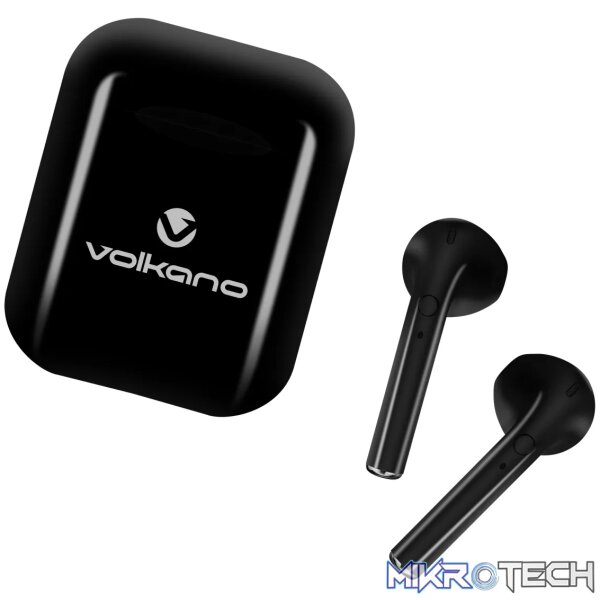 Volkano Buds Series TWS without Silicone - Black - Image 2