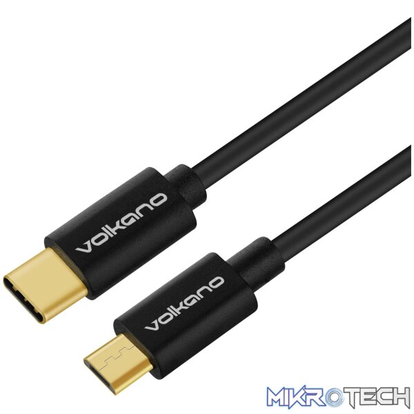 Volkano Connect C Type-C to Micro USB cable M/M 0.75m - Image 2