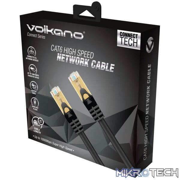 2 Volkano Connect series CAT6 Network Cable 10m - Image 1