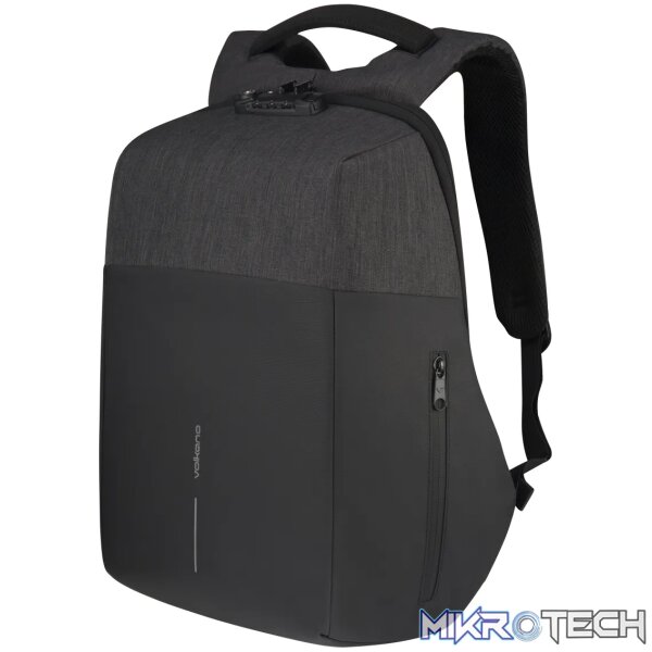 Volkano Deux Series Backpack Black/Charcoal. - Image 2