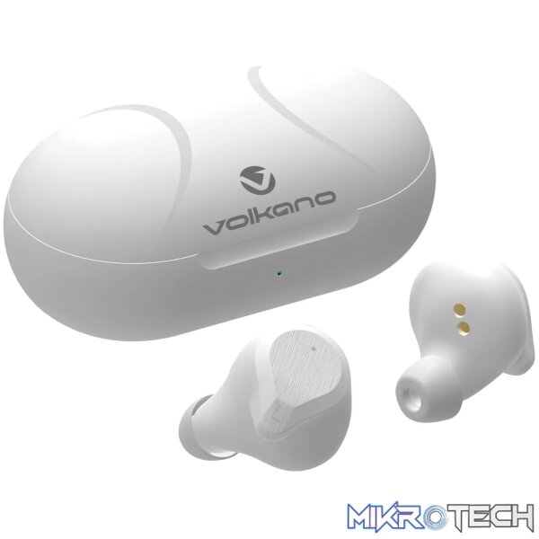 Volkano Scorpio Series True Wireless Earphones - White - Image 3