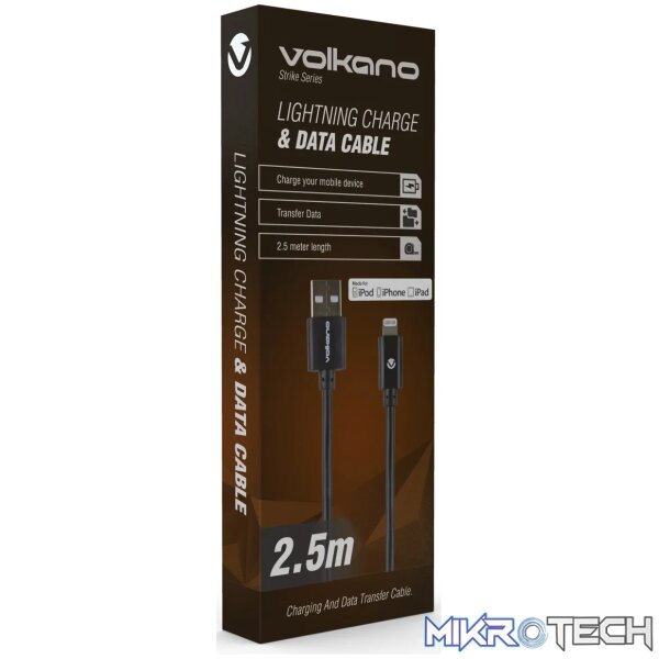 Volkano Strike series MFI USB to Lightning cable - Image 3