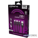 Volkano Weave Series 3 in 1 Charging Cable - Image 3