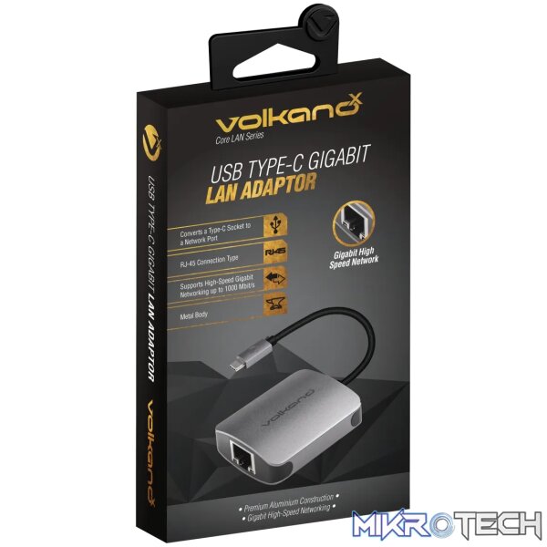 VolkanoX Core LAN series USB Type C to Gigabit LAN adaptor - Image 3