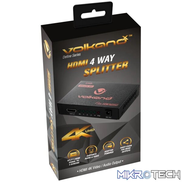 VolkanoX Define series HDMI Splitter 4 Way - Image 3