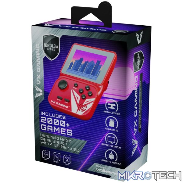 VX Gaming Nostalgia Series Handheld Retro Game Station with - Image 3