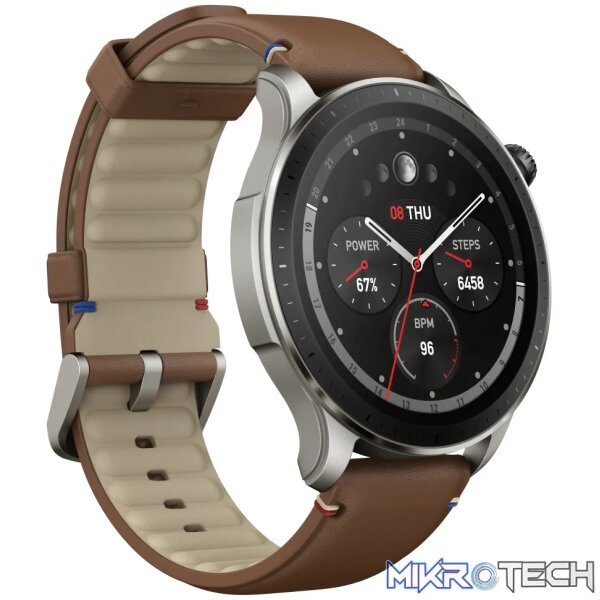 Amazfit GTR 4 Vintage Brown Leather - Image 3