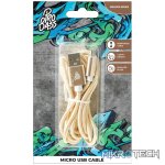 Braided series 1.8m Micro USB cable  - gold - Image 3