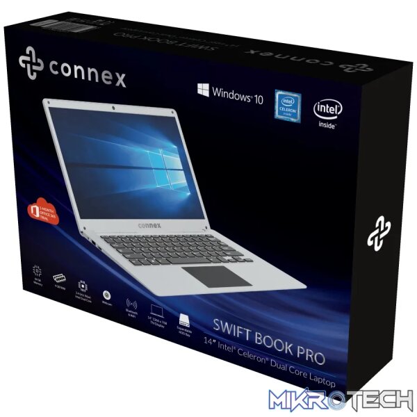 Connex Swift Celeron 4/64GB W10 Silver - Image 3