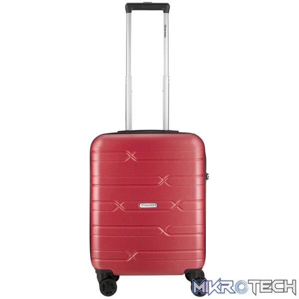 Highlander Bondi ABS 4-Wheel Spinner 55cm Luggage Red - Image 4